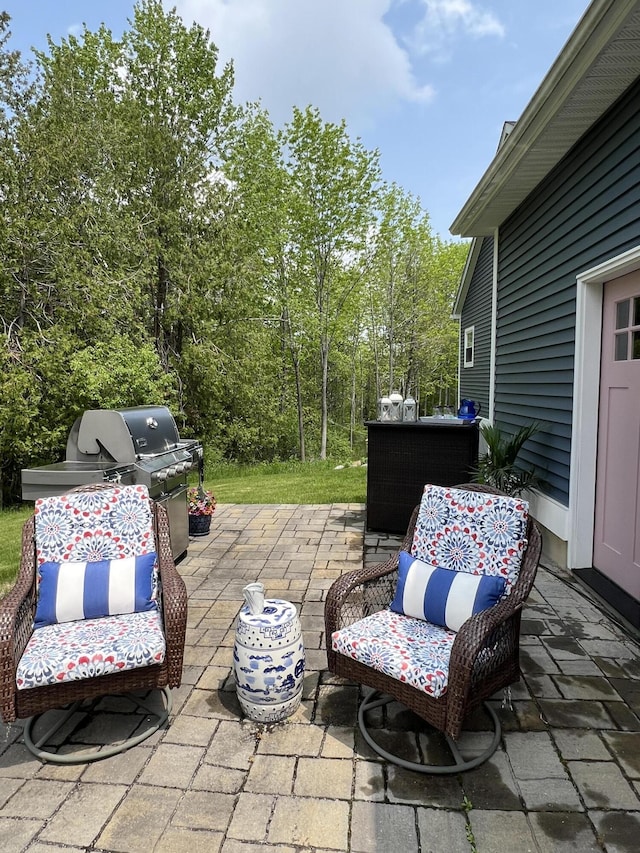 72 Cedar St, Calais, ME 04619 - view of patio with grilling area