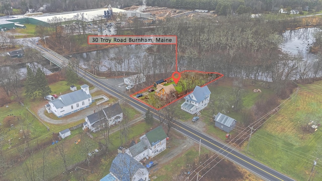 30 Troy Rd, Burnham, ME 04922 - aerial view