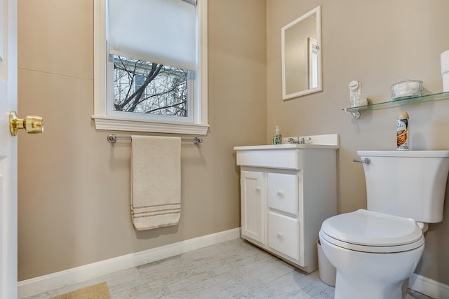 30 Troy Rd, Burnham, ME 04922 - half bath featuring vanity and toilet