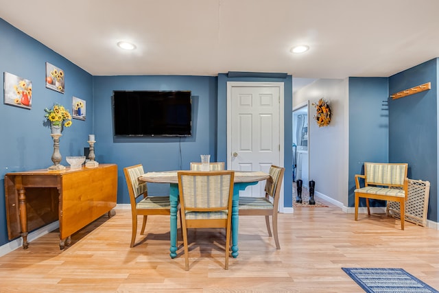 30 Troy Rd, Burnham, ME 04922 - dining area with light wood finished floors and recessed lighting