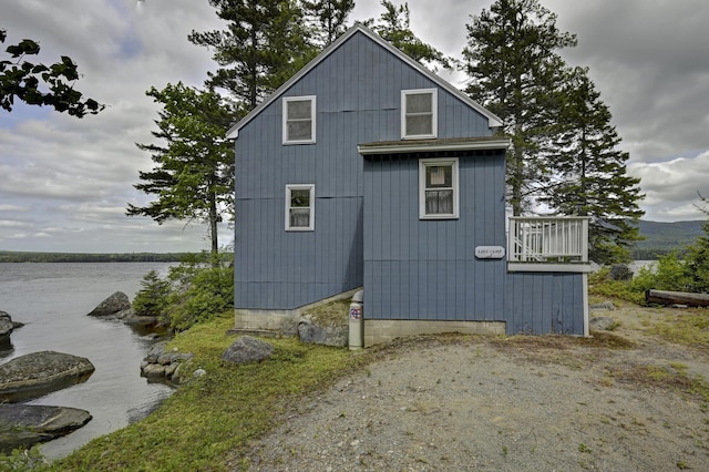 M18L1 Troutdale Rd, The Forks Plt, ME 04985 - view of property exterior with a water view