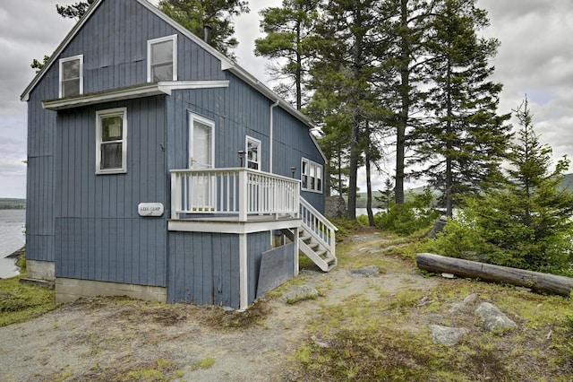 M18L1 Troutdale Rd, The Forks Plt, ME 04985 - view of side of property featuring stairs