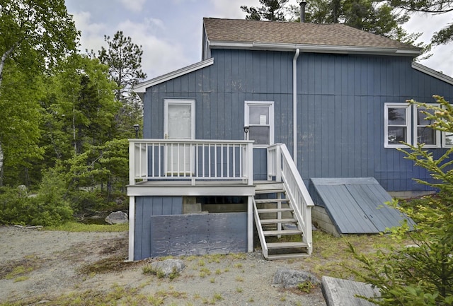 M18L1 Troutdale Rd, The Forks Plt, ME 04985 - rear view of property featuring roof with shingles