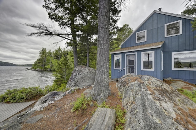 M18L1 Troutdale Rd, The Forks Plt, ME 04985 - view of front of house featuring a water view