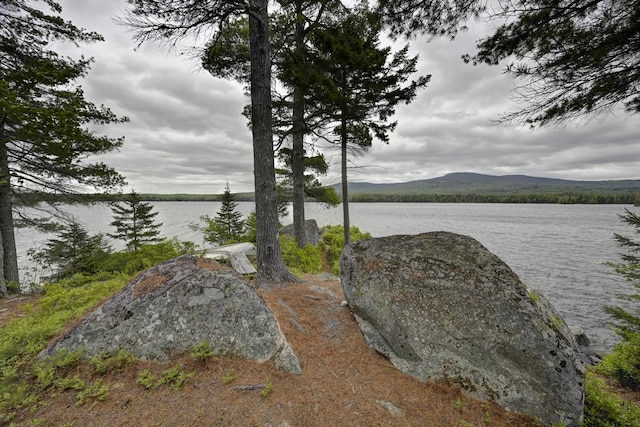 M18L1 Troutdale Rd, The Forks Plt, ME 04985 - water view featuring a mountain backdrop