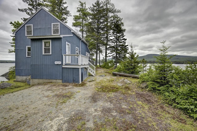 M18L1 Troutdale Rd, The Forks Plt, ME 04985 - view of property exterior featuring stairs