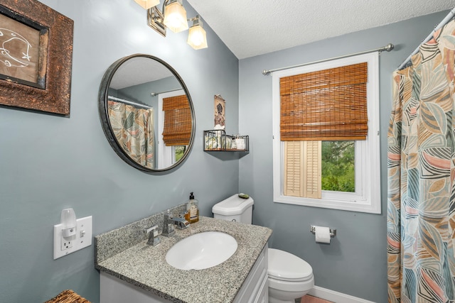 25 Riverview Dr Unit D, North Berwick, ME 03906 - bathroom with vanity, a shower with curtain, and a textured ceiling