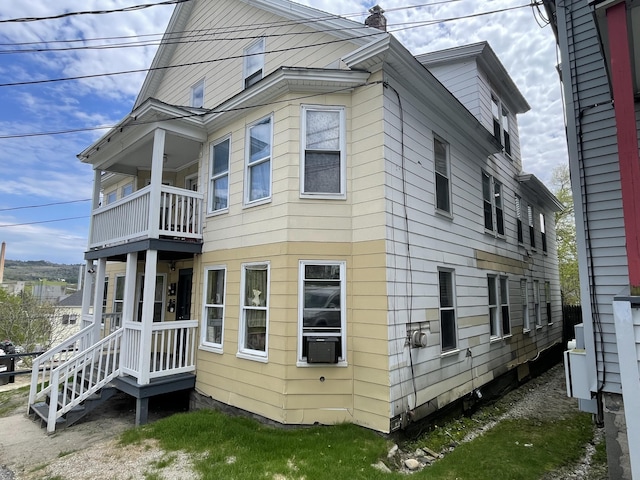 77 Maine Ave, Rumford, ME 04276 - view of home's exterior featuring a balcony