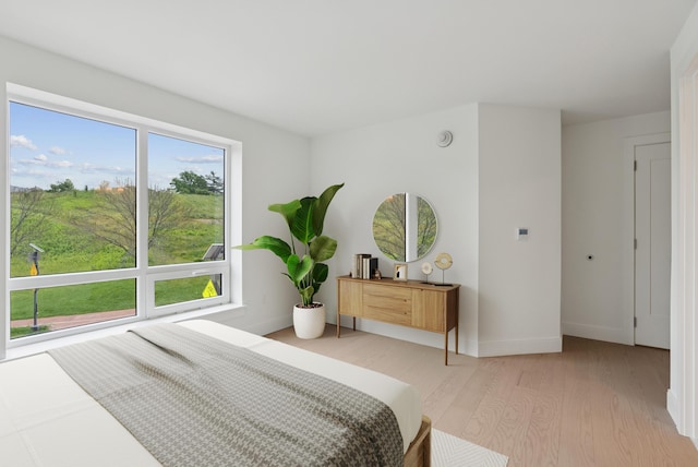 218 Washington Ave Unit 207, Portland, ME 04101 - bedroom featuring baseboards and light wood finished floors