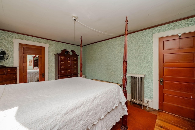 12 Court St, Rochester, NH 03867 - bedroom with crown molding and wood finished floors