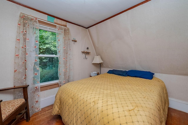12 Court St, Rochester, NH 03867 - bedroom featuring ornamental molding and wood finished floors