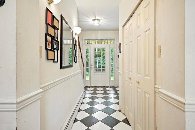 15 Loon Call Dr, Belgrade, ME 04917 - doorway to outside with tile patterned floors and baseboard heating