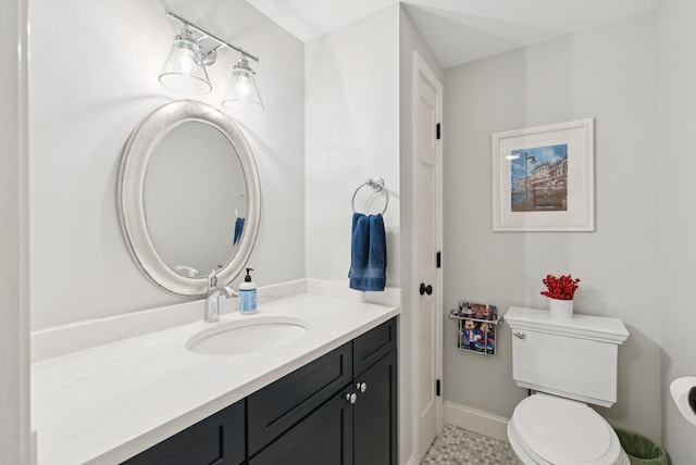 3 Flintlock Ln, Falmouth, ME 04105 - bathroom with vanity and tile patterned flooring