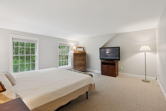 3 Flintlock Ln, Falmouth, ME 04105 - bedroom featuring carpet and vaulted ceiling