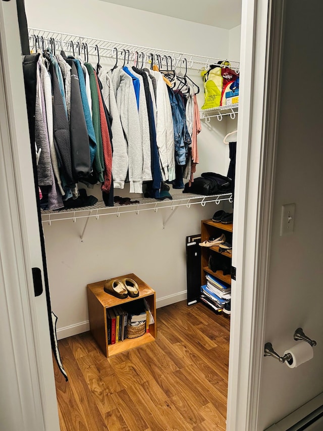 905 Blackstream Rd, Hermon, ME 04401 - walk in closet featuring wood finished floors