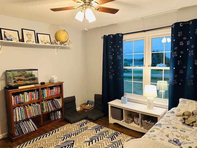 905 Blackstream Rd, Hermon, ME 04401 - bedroom featuring wood finished floors and a ceiling fan