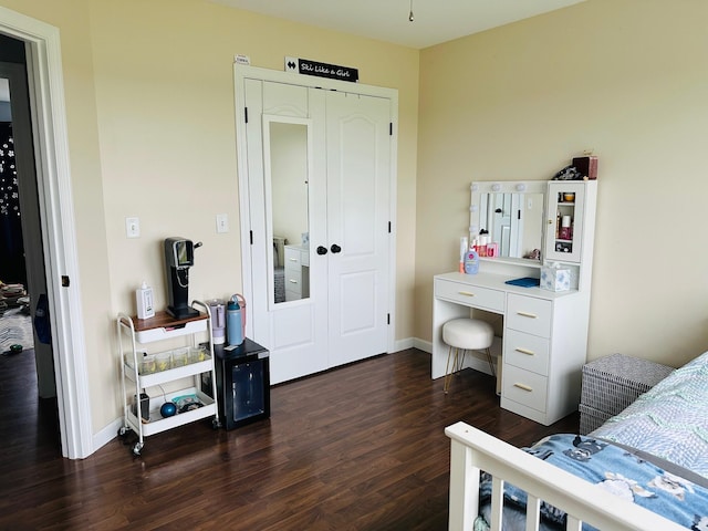905 Blackstream Rd, Hermon, ME 04401 - bedroom with dark wood-style floors