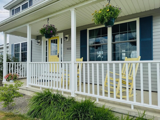 905 Blackstream Rd, Hermon, ME 04401 - doorway to property featuring a porch
