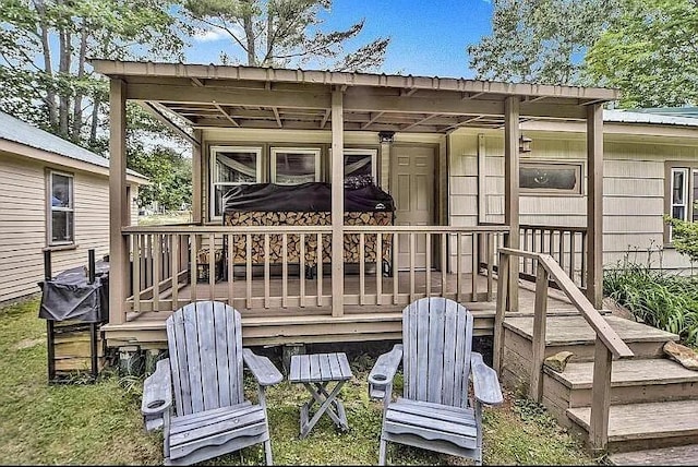 22 Lamb Farm Rd, Brunswick, ME 04011 - view of deck