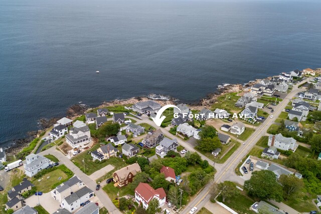 6 Fort Hill Ave, York, ME 03909 - aerial overview of property's location with nearby suburban area and a nearby body of water