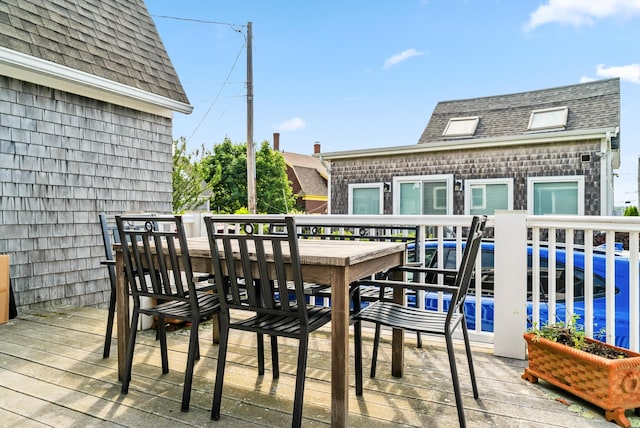 6 Fort Hill Ave, York, ME 03909 - view of wooden terrace