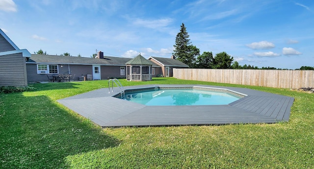 178 Potter Rd, Hudson, ME 04449 - view of swimming pool featuring a deck