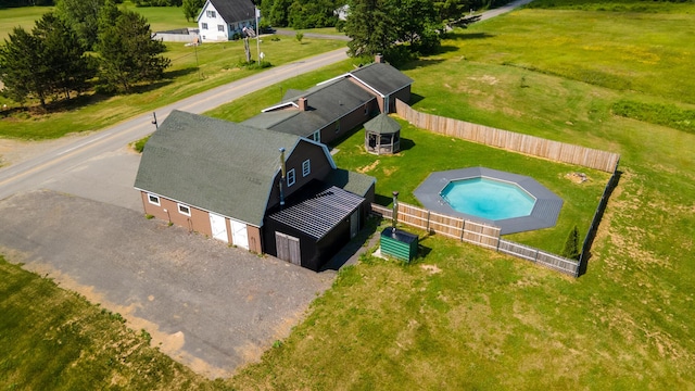 178 Potter Rd, Hudson, ME 04449 - aerial view of property and surrounding area featuring a pool area