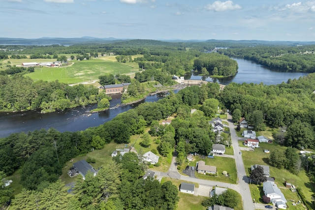8 Riverview Ave, Lewiston, ME 04240 - aerial view of property and surrounding area with a large body of water