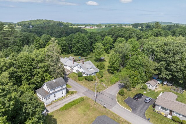 8 Riverview Ave, Lewiston, ME 04240 - aerial view of property and surrounding area featuring a forest