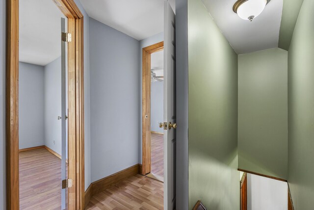 8 Riverview Ave, Lewiston, ME 04240 - corridor featuring wood finished floors and baseboards