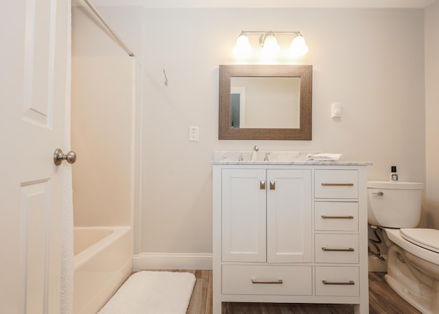 1 Ephraim Tyler Way Unit 1, Kennebunk, ME 04043 - full bathroom featuring vanity, wood finished floors, and shower / bath combination
