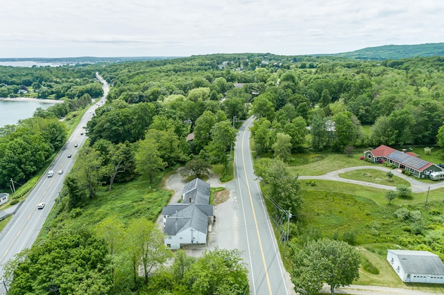 34 Old County Rd, Rockport, ME 04841 - aerial view of a highway and a nearby body of water