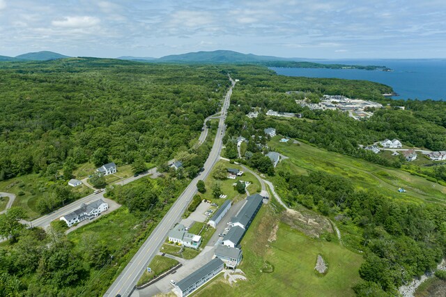 34 Old County Rd, Rockport, ME 04841 - view of property location with a nearby body of water and a heavily wooded area