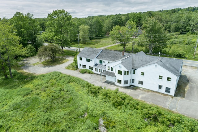34 Old County Rd, Rockport, ME 04841 - aerial view of property and surrounding area with a heavily wooded area