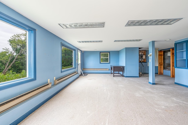 34 Old County Rd, Rockport, ME 04841 - empty room featuring baseboard heating and carpet flooring