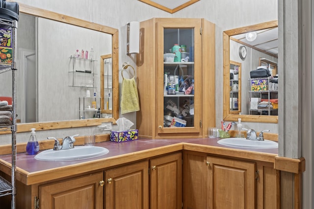 26 Caincrest Rd, York, ME 03909 - full bath with double vanity and ornamental molding