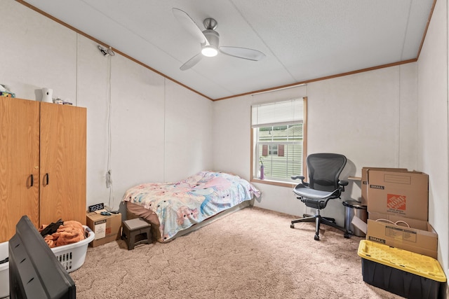 26 Caincrest Rd, York, ME 03909 - carpeted bedroom featuring ornamental molding and a ceiling fan