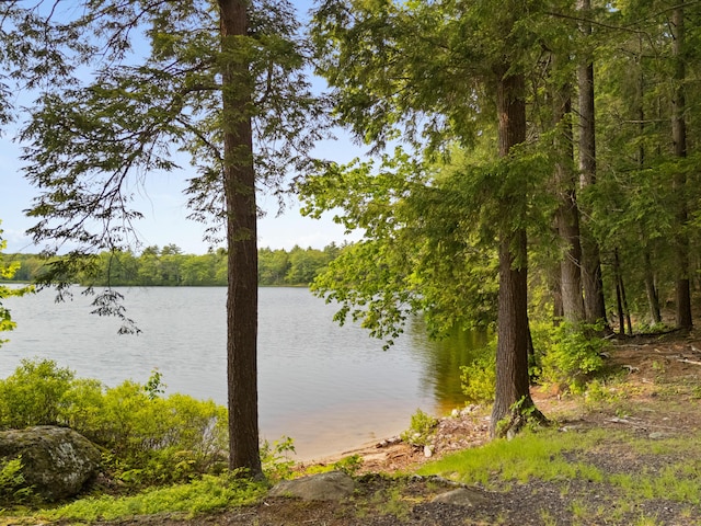 660 Sprague Rd, Waldoboro, ME 04572 - water view featuring a heavily wooded area