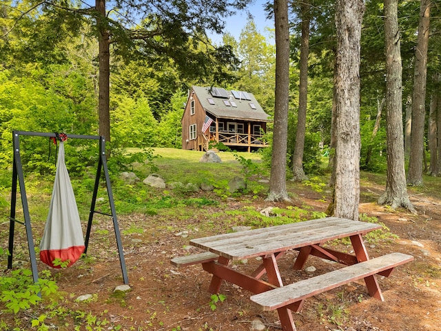 660 Sprague Rd, Waldoboro, ME 04572 - view of yard with a wooden deck