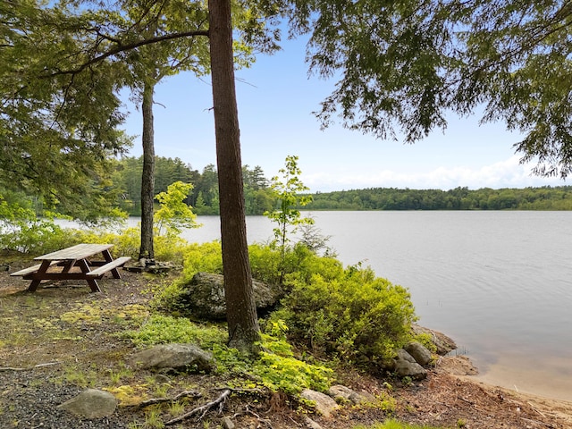 660 Sprague Rd, Waldoboro, ME 04572 - water view with a forest