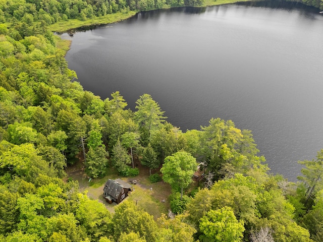 660 Sprague Rd, Waldoboro, ME 04572 - aerial view of a nearby body of water and a heavily wooded area