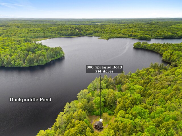 660 Sprague Rd, Waldoboro, ME 04572 - drone / aerial view of a large body of water