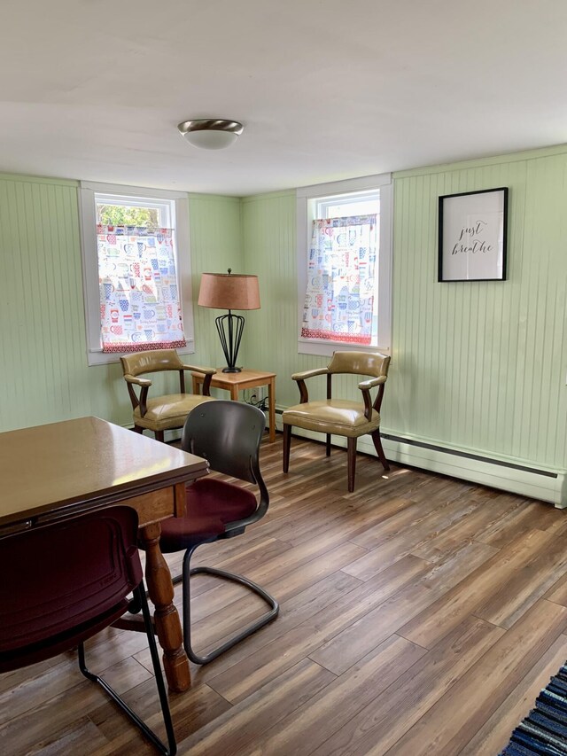 14 Third St, Eastport, ME 04631 - home office with wood finished floors and baseboard heating
