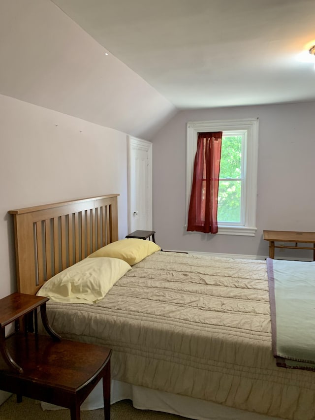 14 Third St, Eastport, ME 04631 - bedroom with lofted ceiling