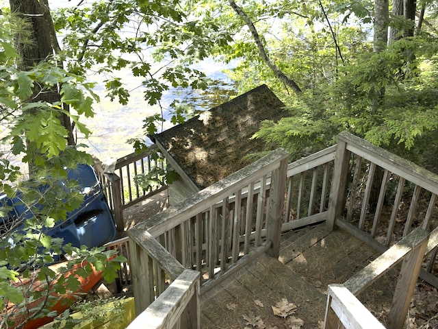 107 Haskell Ave, Raymond, ME 04071 - wooden deck with stairs