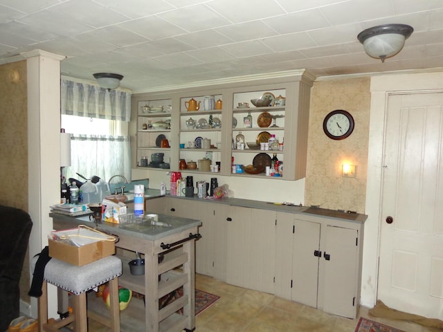 59 Main St, Shapleigh, ME 04076 - kitchen featuring open shelves