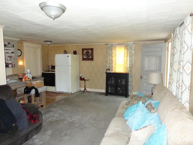 59 Main St, Shapleigh, ME 04076 - living room with carpet flooring and baseboards
