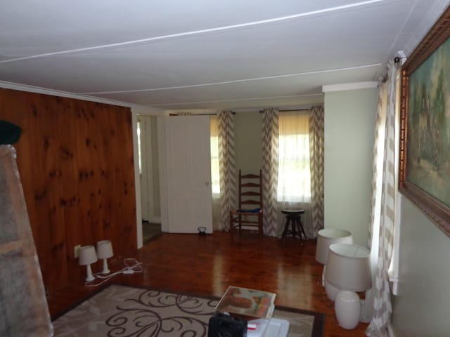 59 Main St, Shapleigh, ME 04076 - living area with wood finished floors and ornamental molding