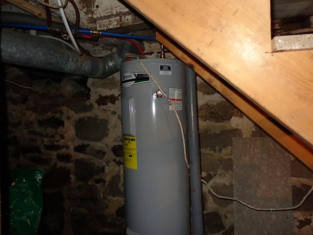 59 Main St, Shapleigh, ME 04076 - utility room featuring water heater