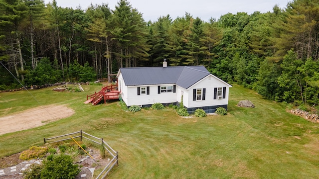 2857 Ohio St, Glenburn, ME 04401 - view of subject property with a forest